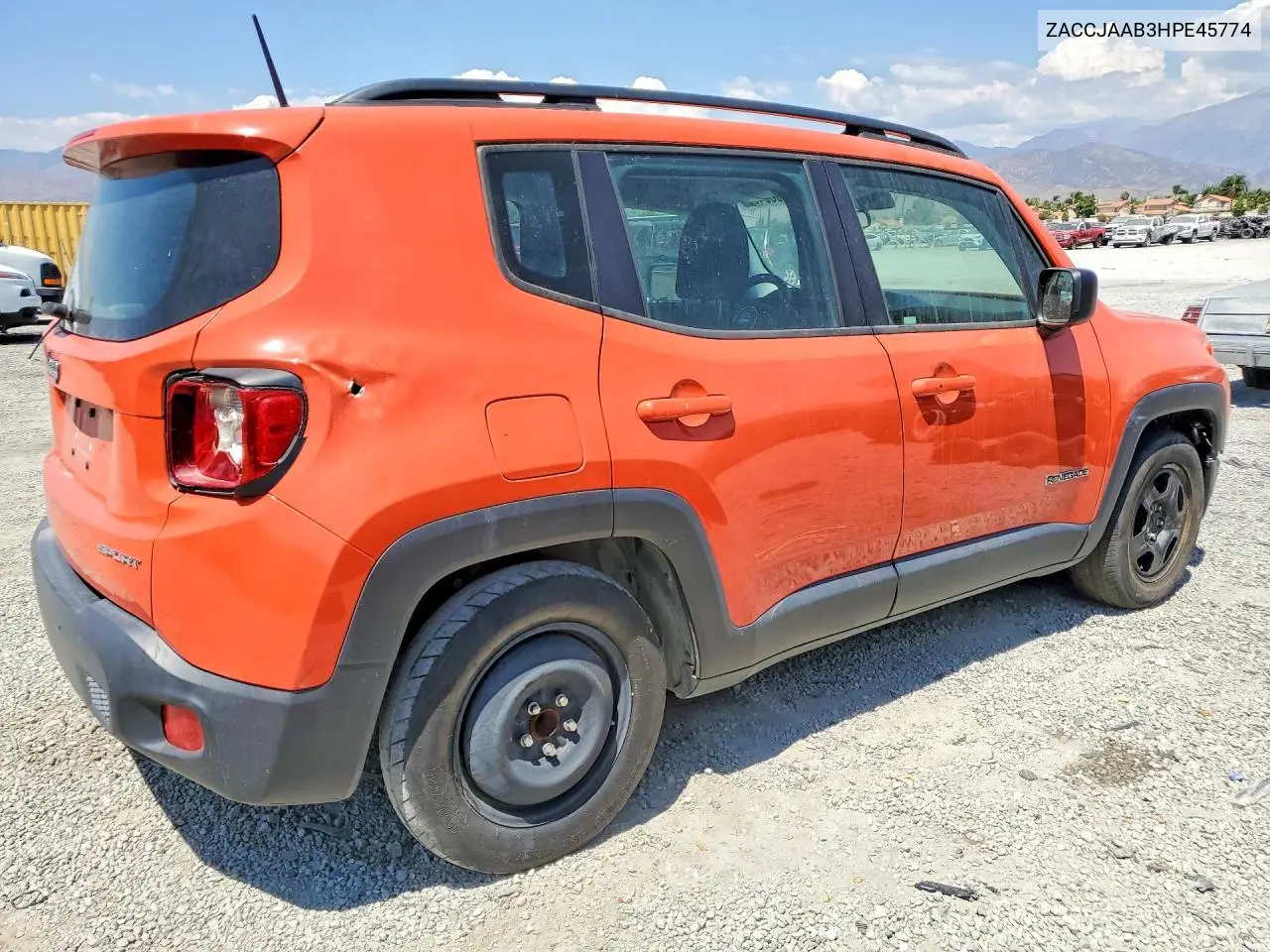 2017 Jeep Renegade Sport VIN: ZACCJAAB3HPE45774 Lot: 61069406