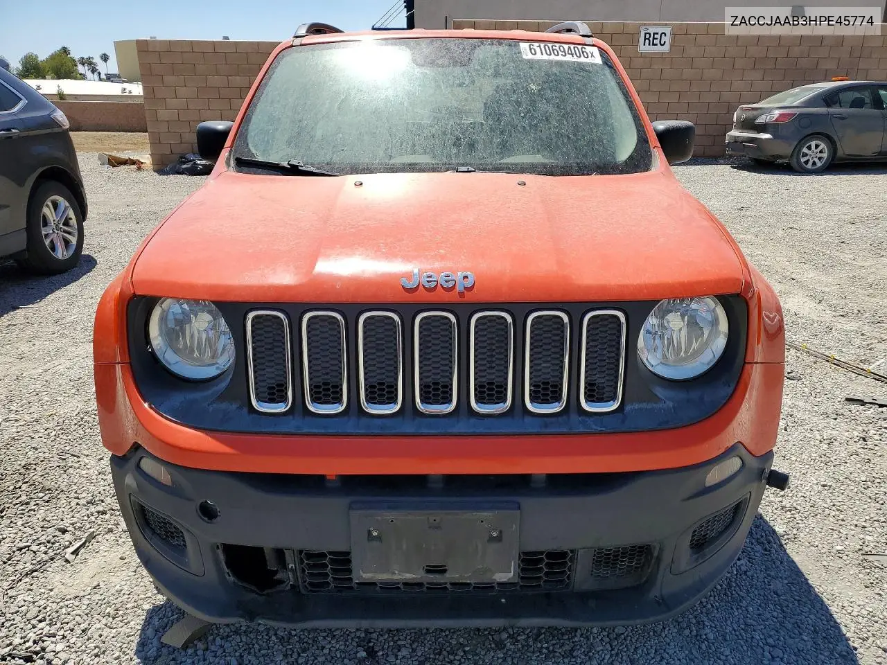 2017 Jeep Renegade Sport VIN: ZACCJAAB3HPE45774 Lot: 61069406