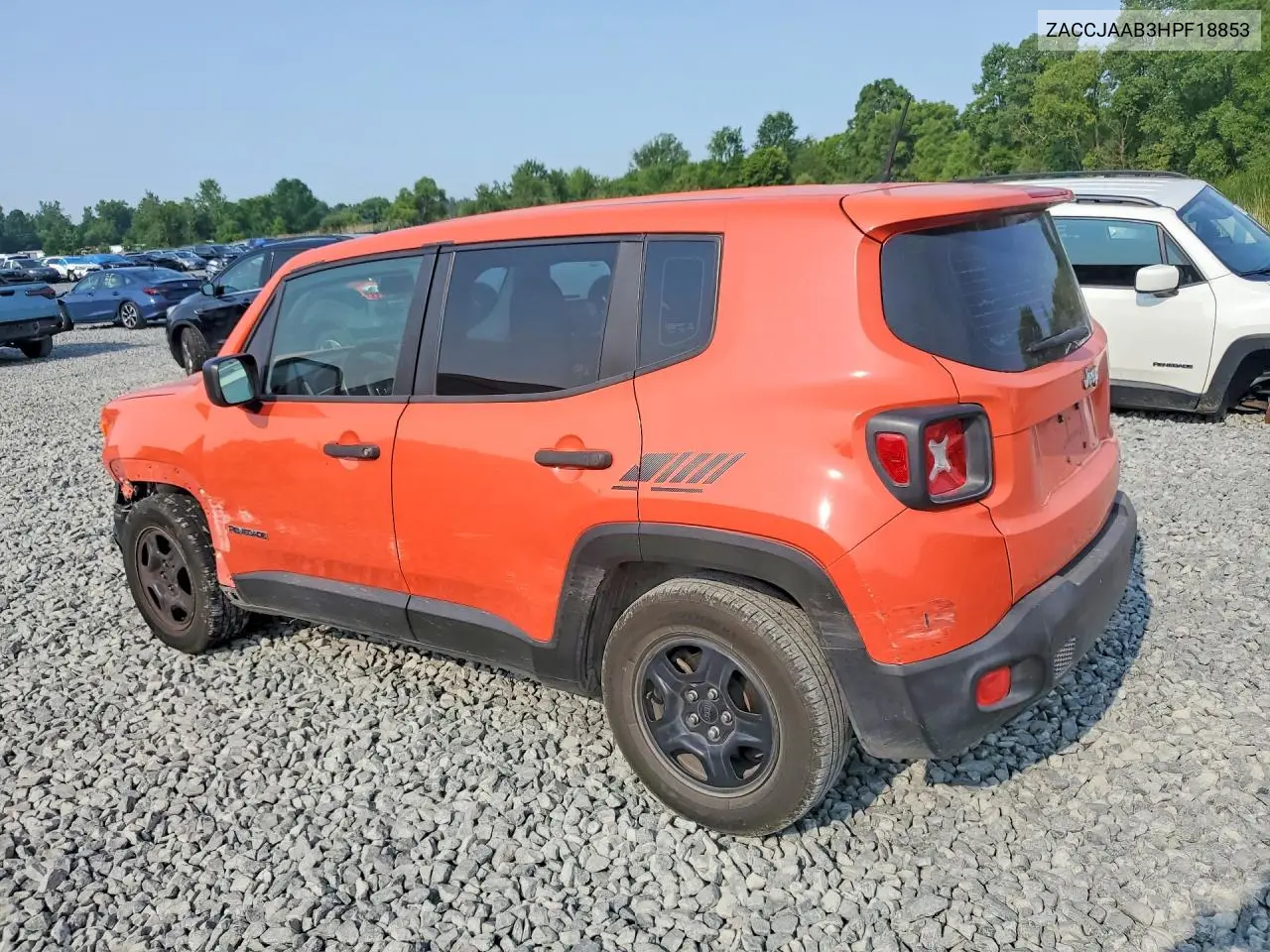 2017 Jeep Renegade Sport VIN: ZACCJAAB3HPF18853 Lot: 61147906