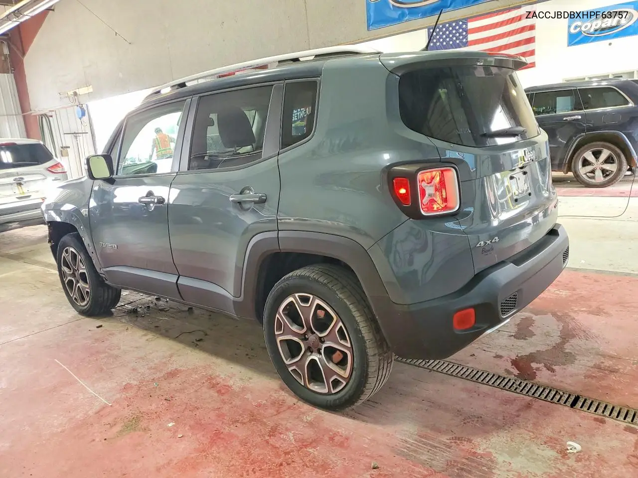 2017 Jeep Renegade Limited VIN: ZACCJBDBXHPF63757 Lot: 61174426