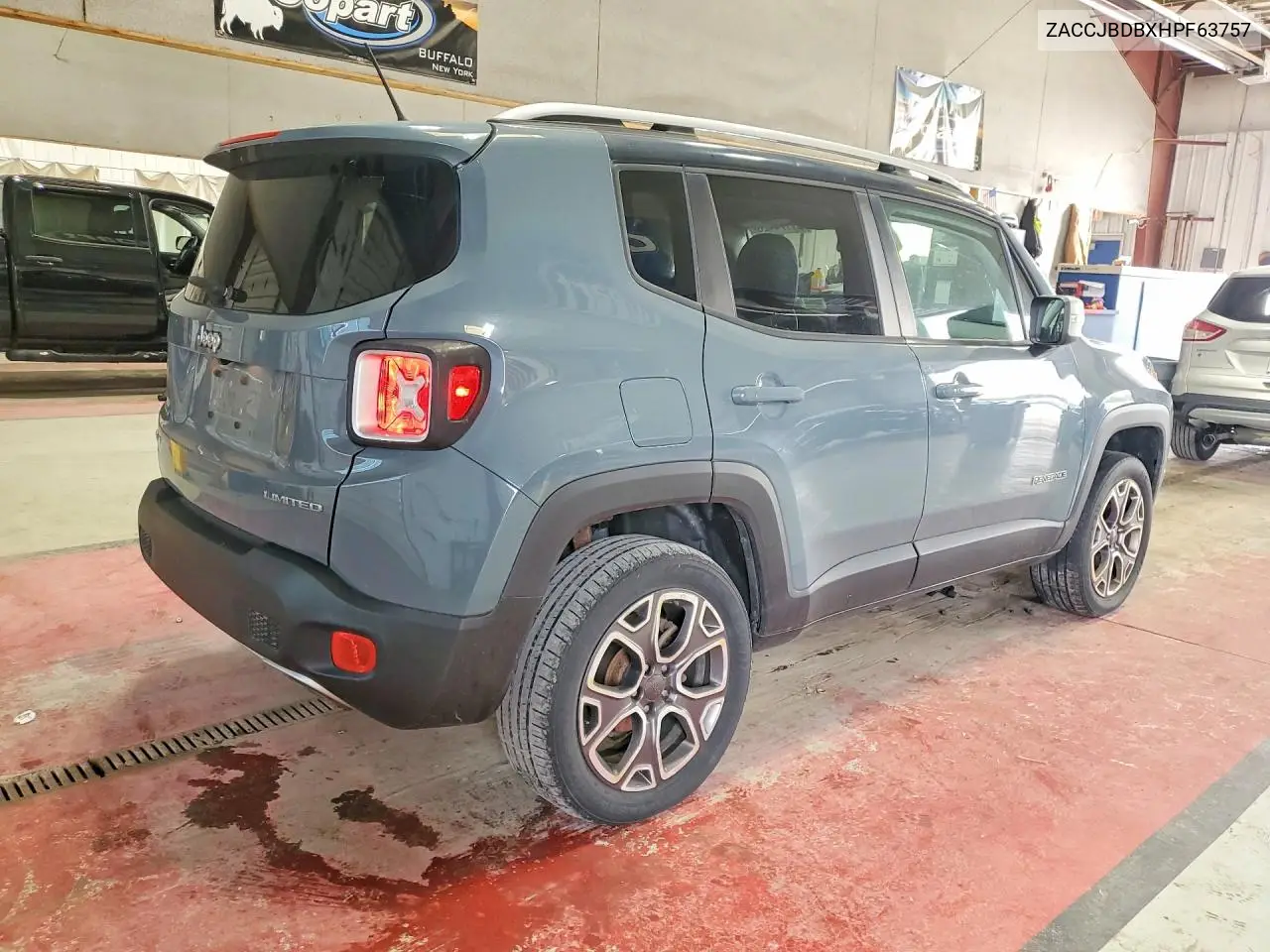 2017 Jeep Renegade Limited VIN: ZACCJBDBXHPF63757 Lot: 61174426