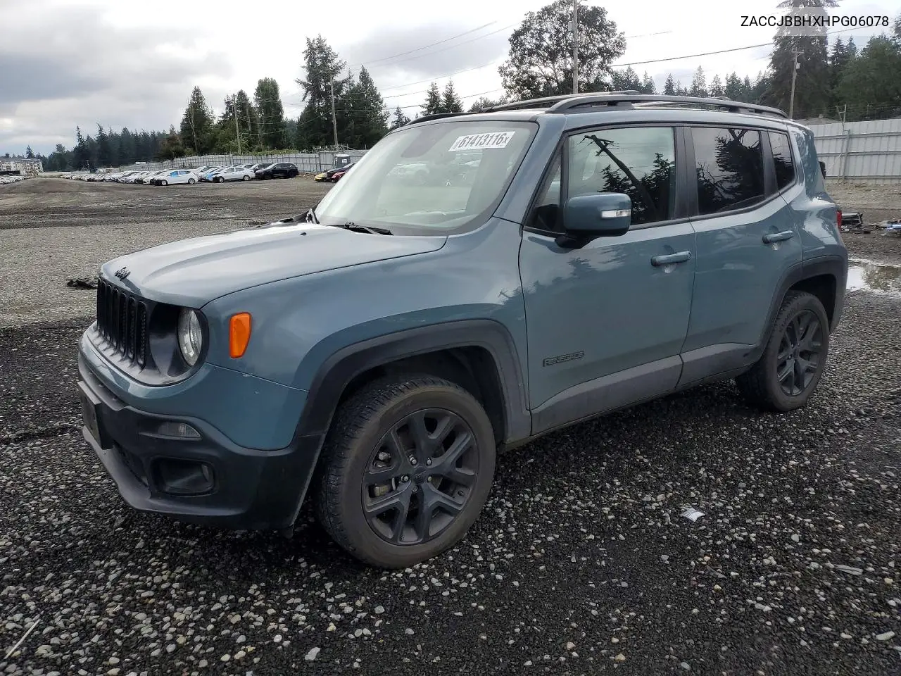 2017 Jeep Renegade Latitude VIN: ZACCJBBHXHPG06078 Lot: 61413116