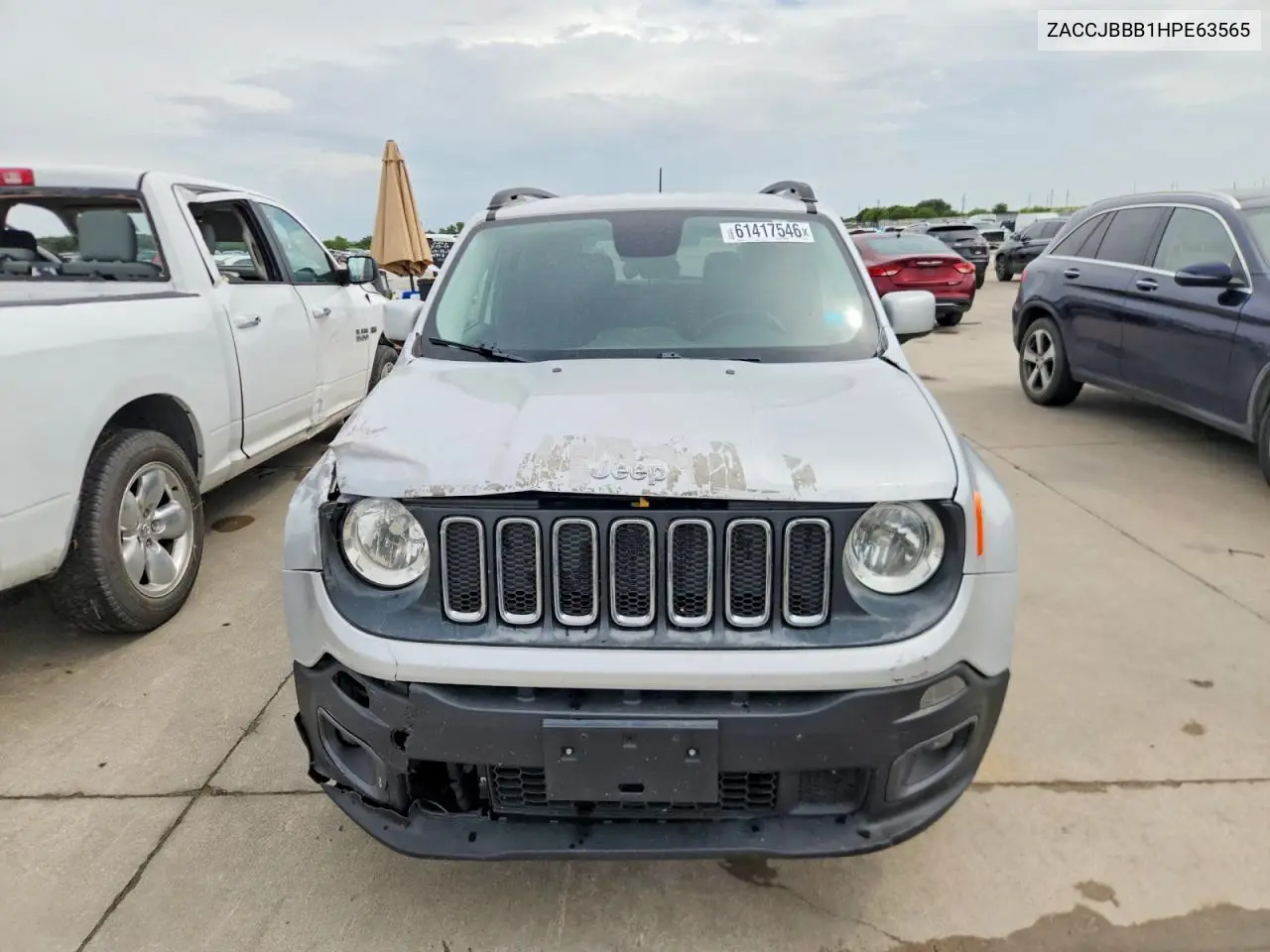 2017 Jeep Renegade Latitude VIN: ZACCJBBB1HPE63565 Lot: 61417546