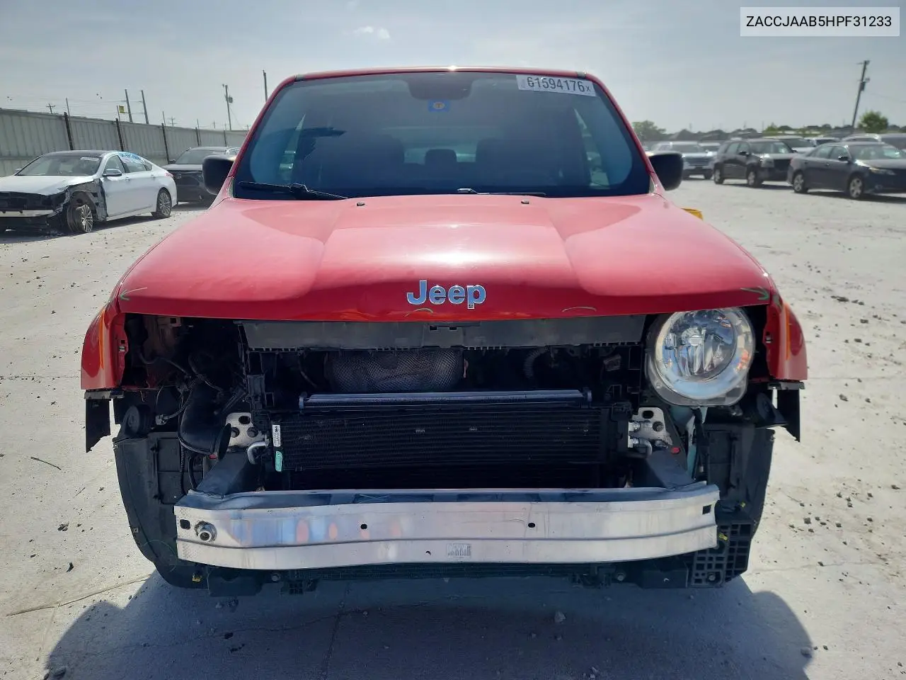 2017 Jeep Renegade Sport VIN: ZACCJAAB5HPF31233 Lot: 61594176