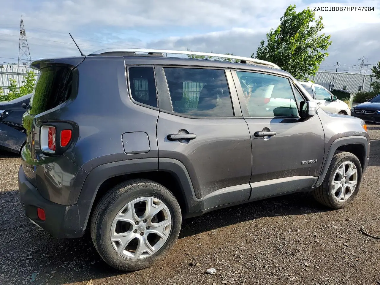 2017 Jeep Renegade Limited VIN: ZACCJBDB7HPF47984 Lot: 61870296