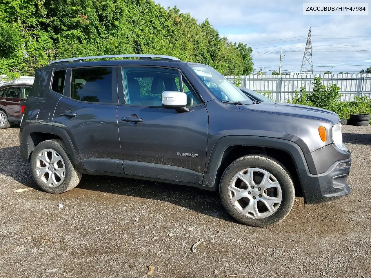 2017 Jeep Renegade Limited VIN: ZACCJBDB7HPF47984 Lot: 61870296