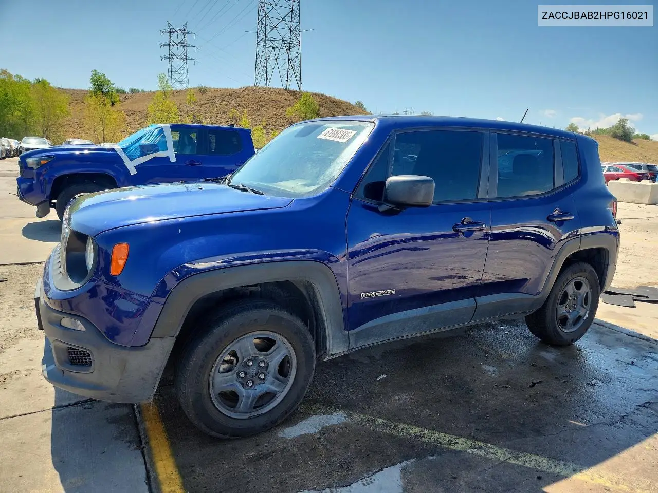 2017 Jeep Renegade Sport VIN: ZACCJBAB2HPG16021 Lot: 61980306