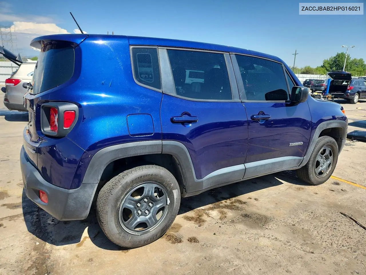 2017 Jeep Renegade Sport VIN: ZACCJBAB2HPG16021 Lot: 61980306