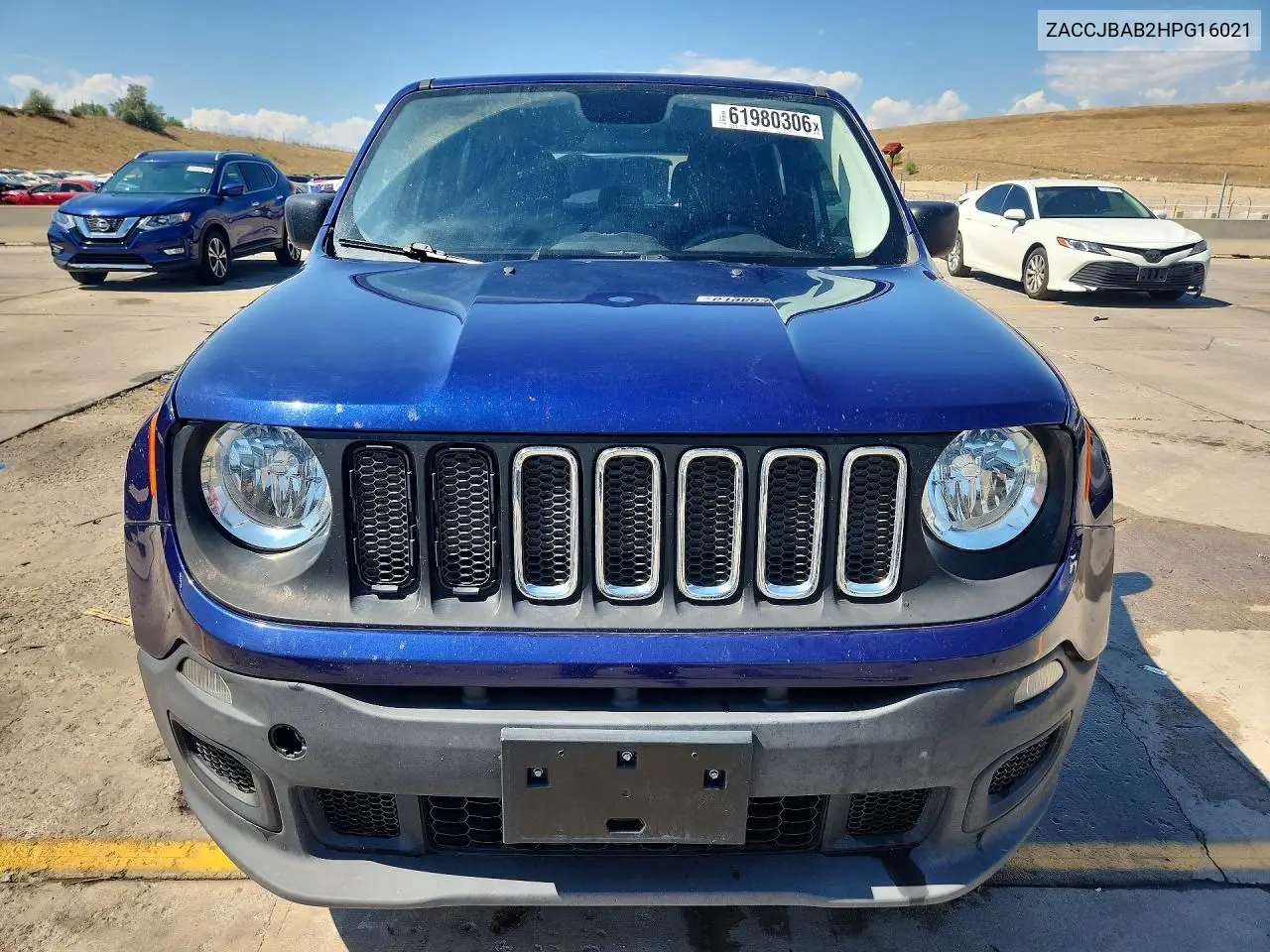 2017 Jeep Renegade Sport VIN: ZACCJBAB2HPG16021 Lot: 61980306