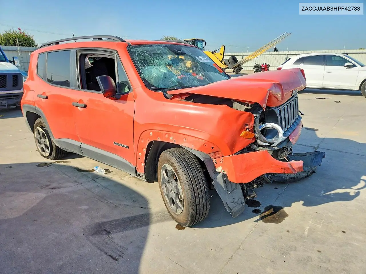2017 Jeep Renegade Sport VIN: ZACCJAAB3HPF42733 Lot: 62120226