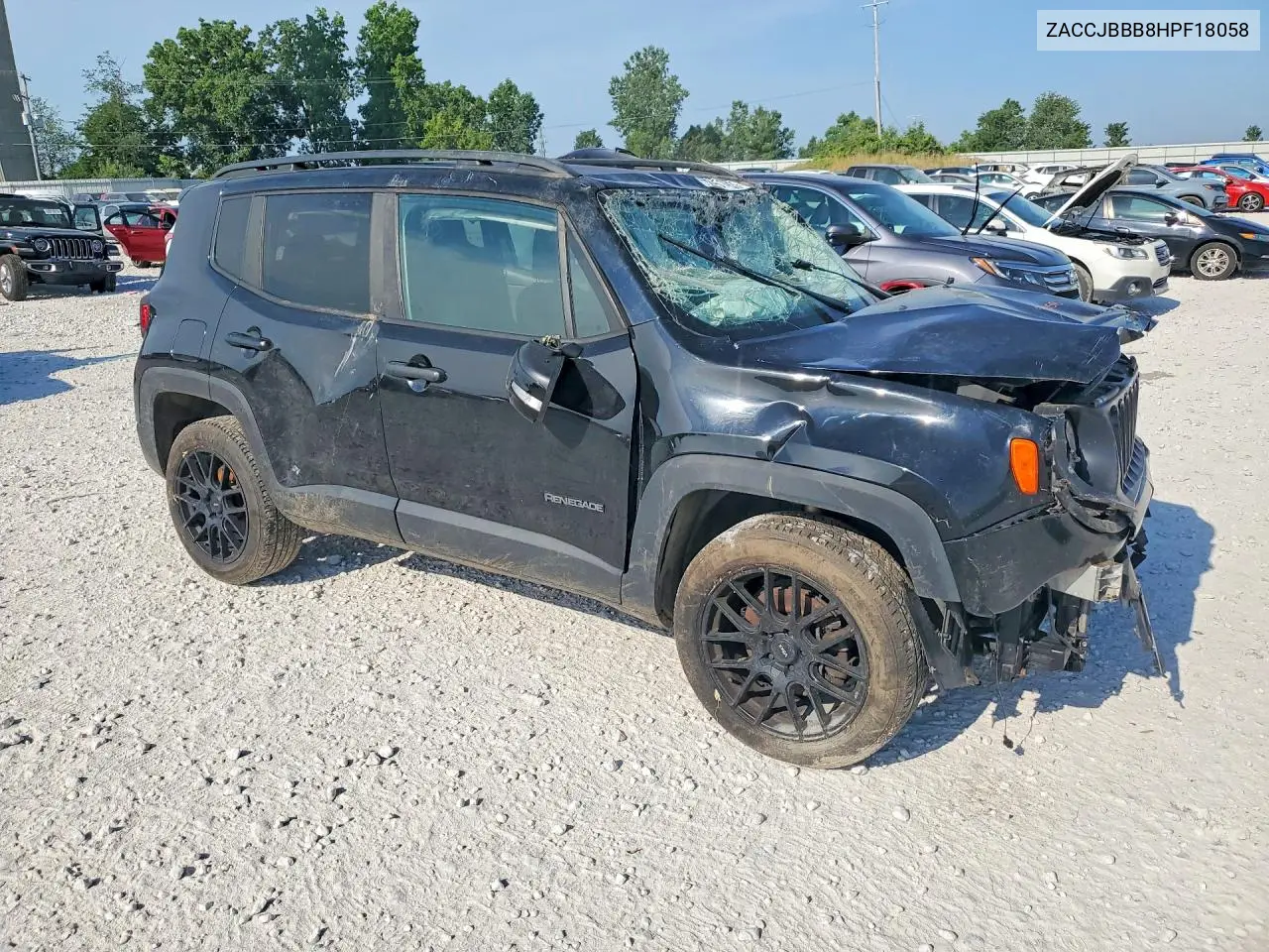 2017 Jeep Renegade Latitude VIN: ZACCJBBB8HPF18058 Lot: 74514895
