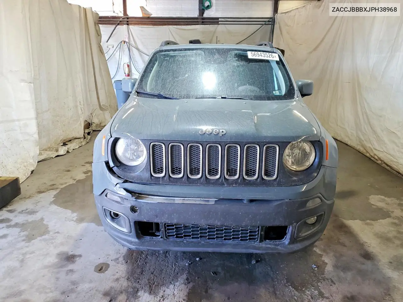 2018 Jeep Renegade Latitude VIN: ZACCJBBBXJPH38968 Lot: 56943526