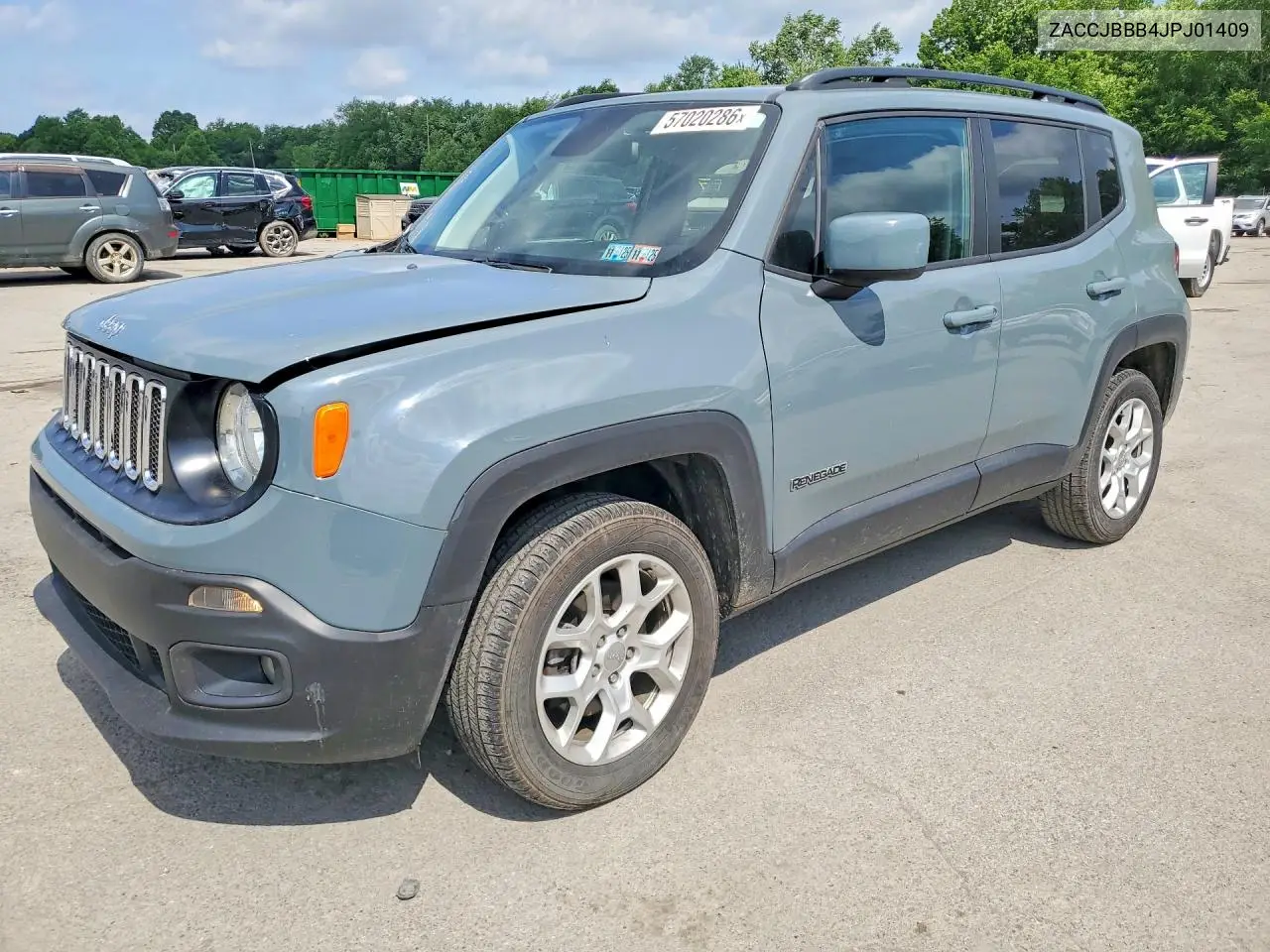 2018 Jeep Renegade Latitude VIN: ZACCJBBB4JPJ01409 Lot: 57020286