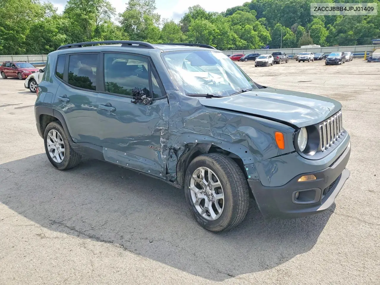 2018 Jeep Renegade Latitude VIN: ZACCJBBB4JPJ01409 Lot: 57020286