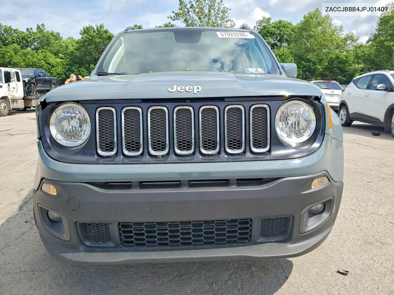 2018 Jeep Renegade Latitude VIN: ZACCJBBB4JPJ01409 Lot: 57020286