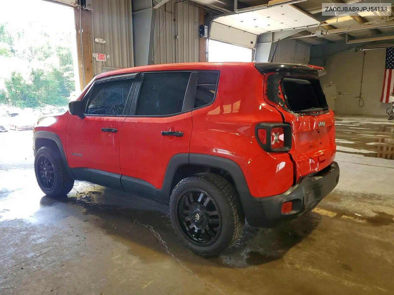 2018 Jeep Renegade Sport VIN: ZACCJBAB9JPJ54138 Lot: 57167746
