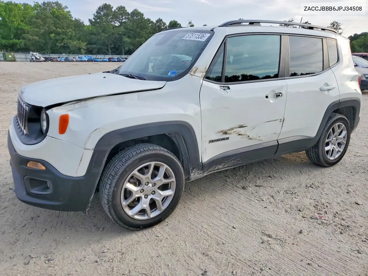2018 Jeep Renegade Latitude VIN: ZACCJBBB6JPJ34508 Lot: 57511536