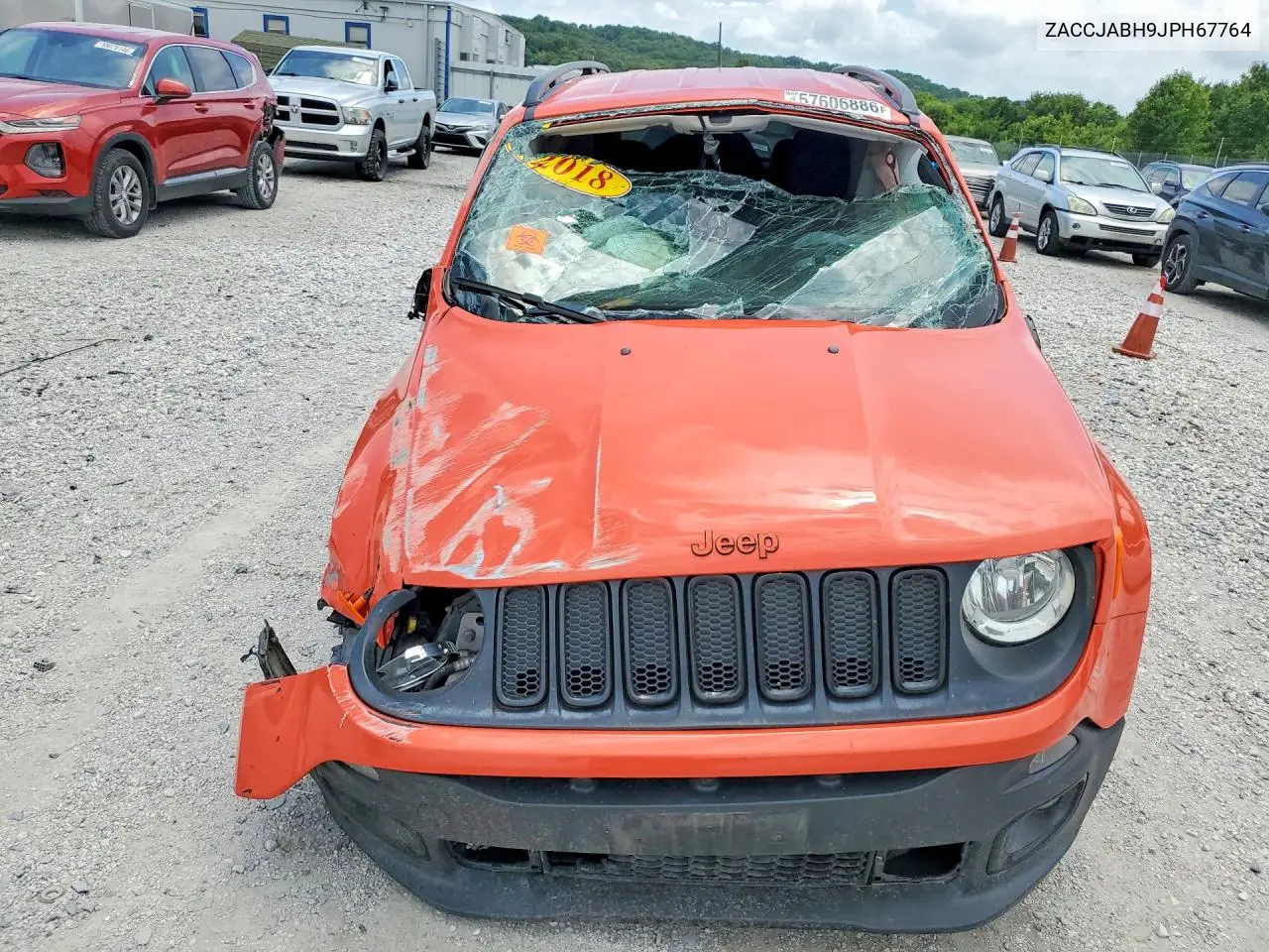 2018 Jeep Renegade Latitude VIN: ZACCJABH9JPH67764 Lot: 57606886
