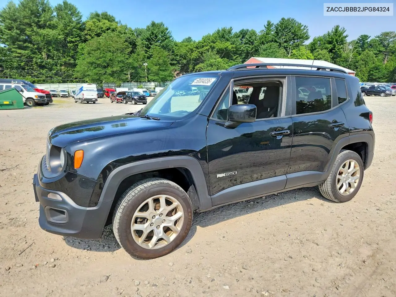 2018 Jeep Renegade VIN: ZACCJBBB2JPG84324 Lot: 58004036