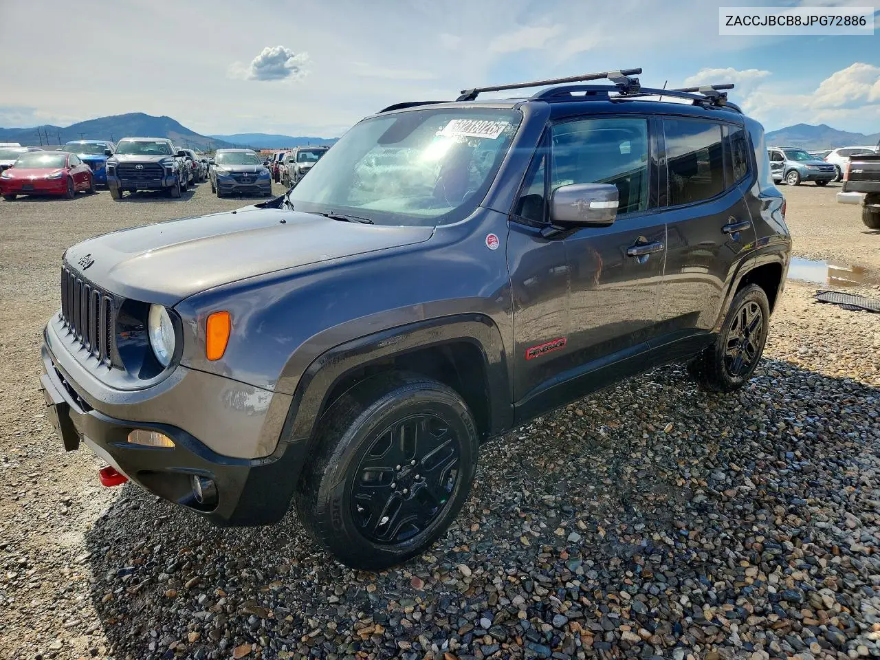 2018 Jeep Renegade Trailhawk VIN: ZACCJBCB8JPG72886 Lot: 58218026