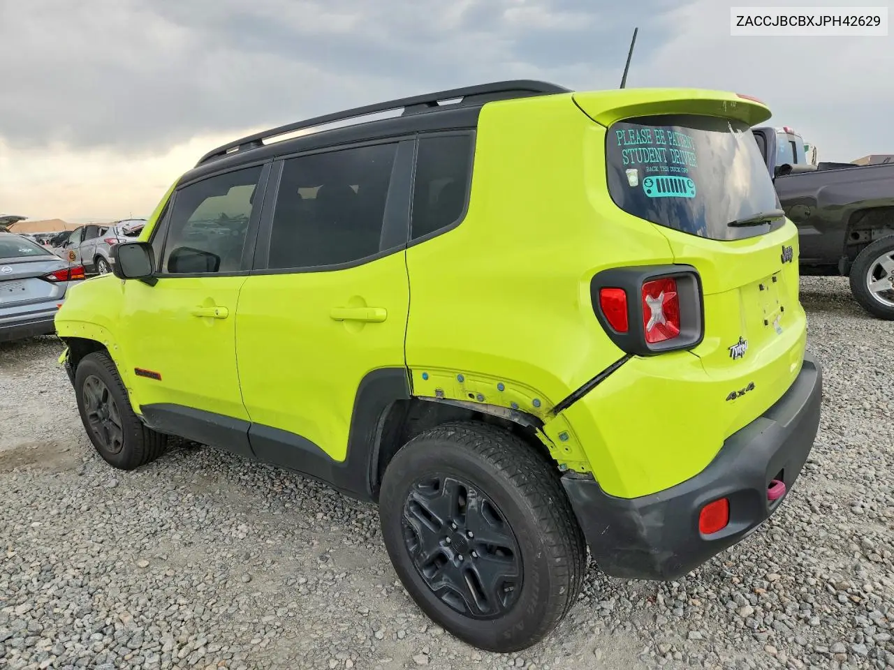 2018 Jeep Renegade Trailhawk VIN: ZACCJBCBXJPH42629 Lot: 59210066