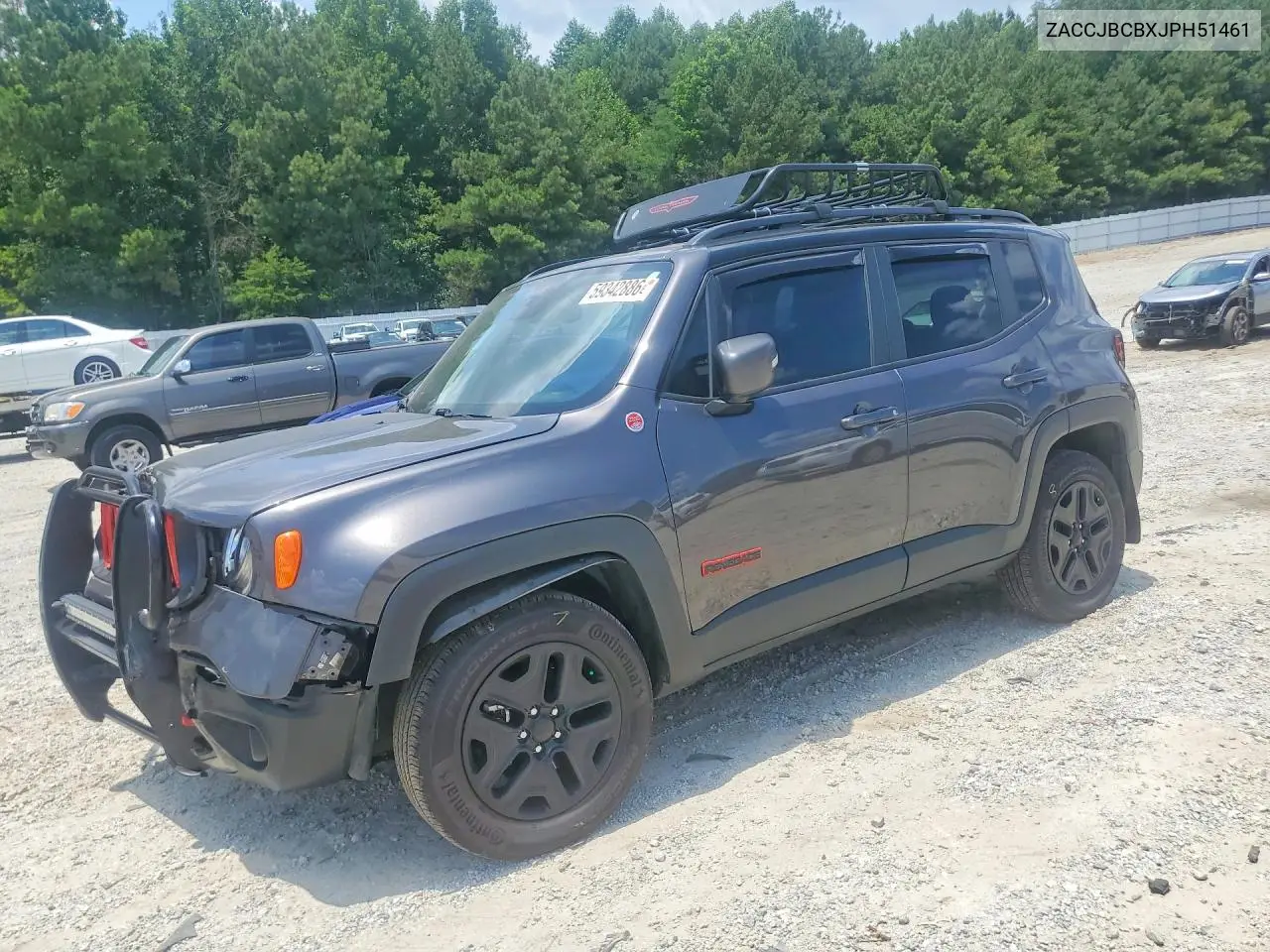 2018 Jeep Renegade Trailhawk VIN: ZACCJBCBXJPH51461 Lot: 59342886