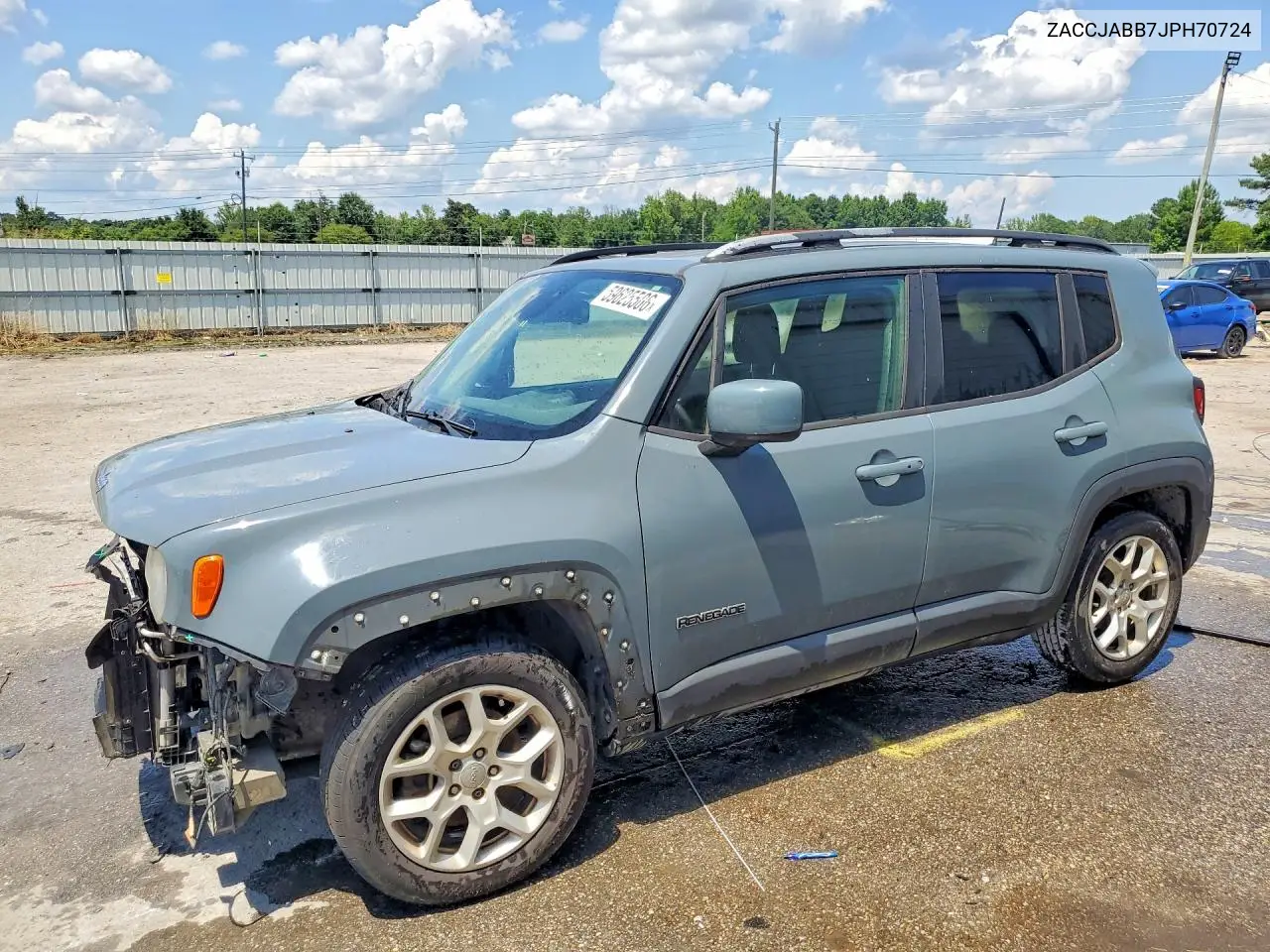 2018 Jeep Renegade Latitude VIN: ZACCJABB7JPH70724 Lot: 59625506