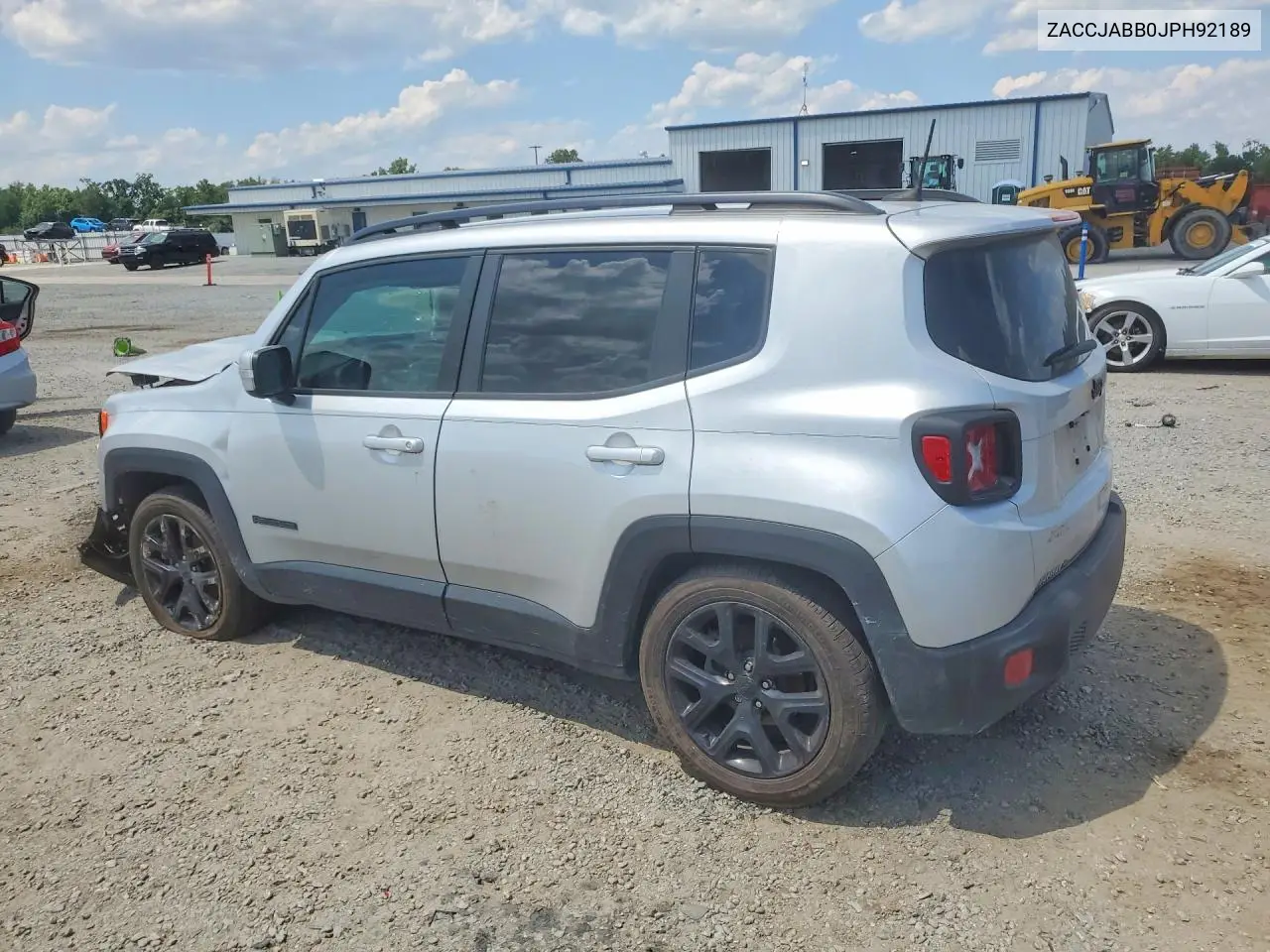 2018 Jeep Renegade Latitude VIN: ZACCJABB0JPH92189 Lot: 60226616