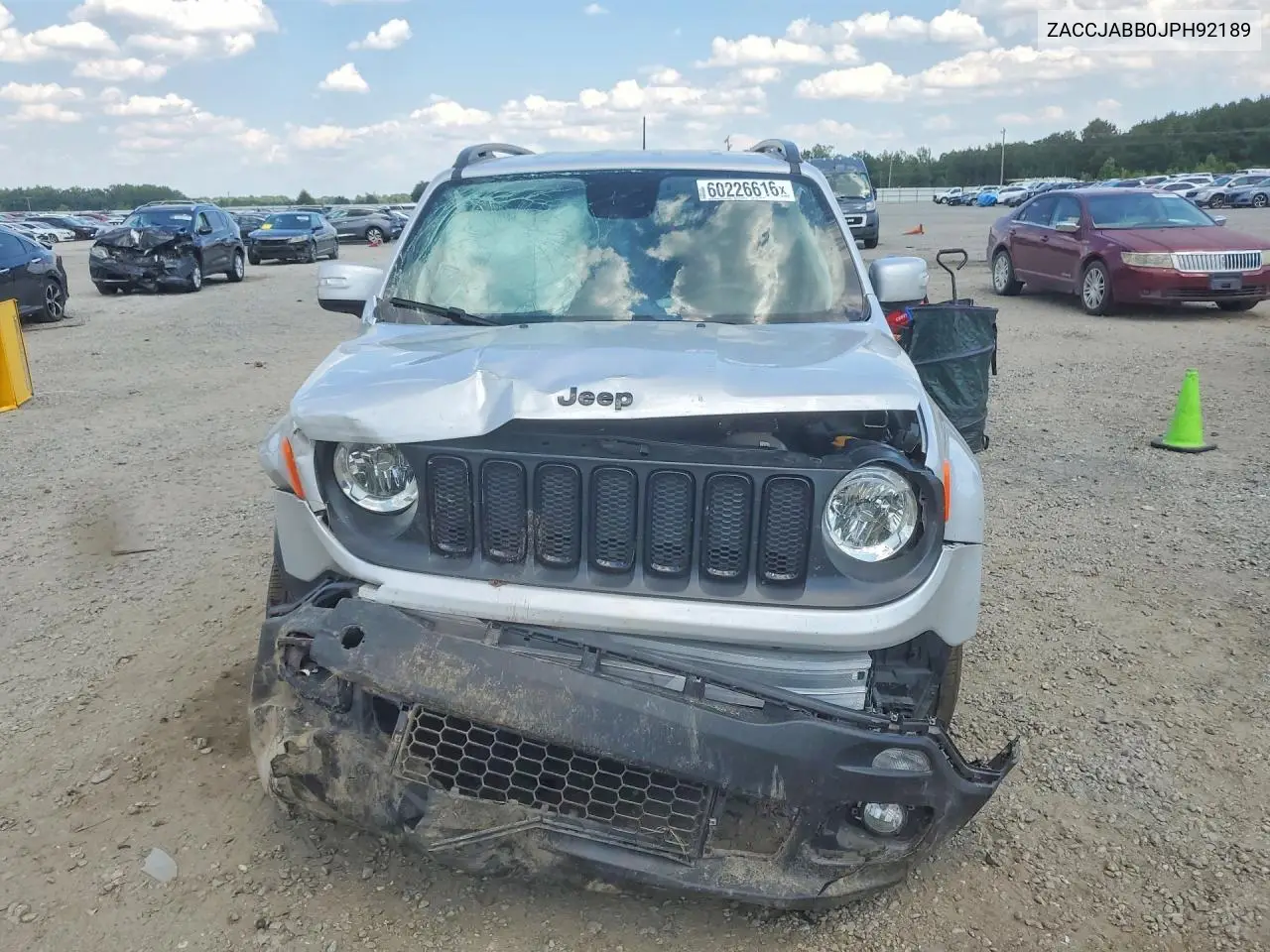 2018 Jeep Renegade Latitude VIN: ZACCJABB0JPH92189 Lot: 60226616