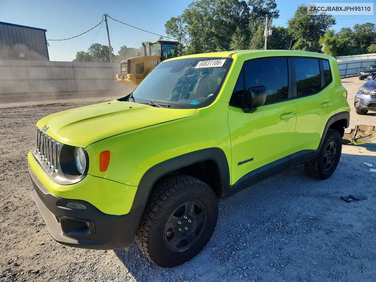 2018 Jeep Renegade Sport VIN: ZACCJBABXJPH95110 Lot: 60831106