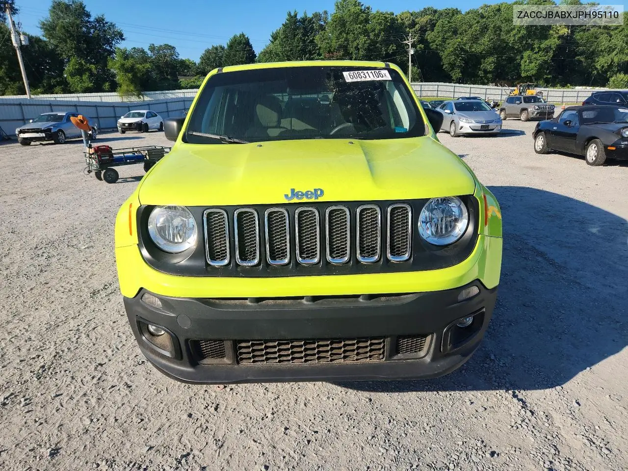 2018 Jeep Renegade Sport VIN: ZACCJBABXJPH95110 Lot: 60831106