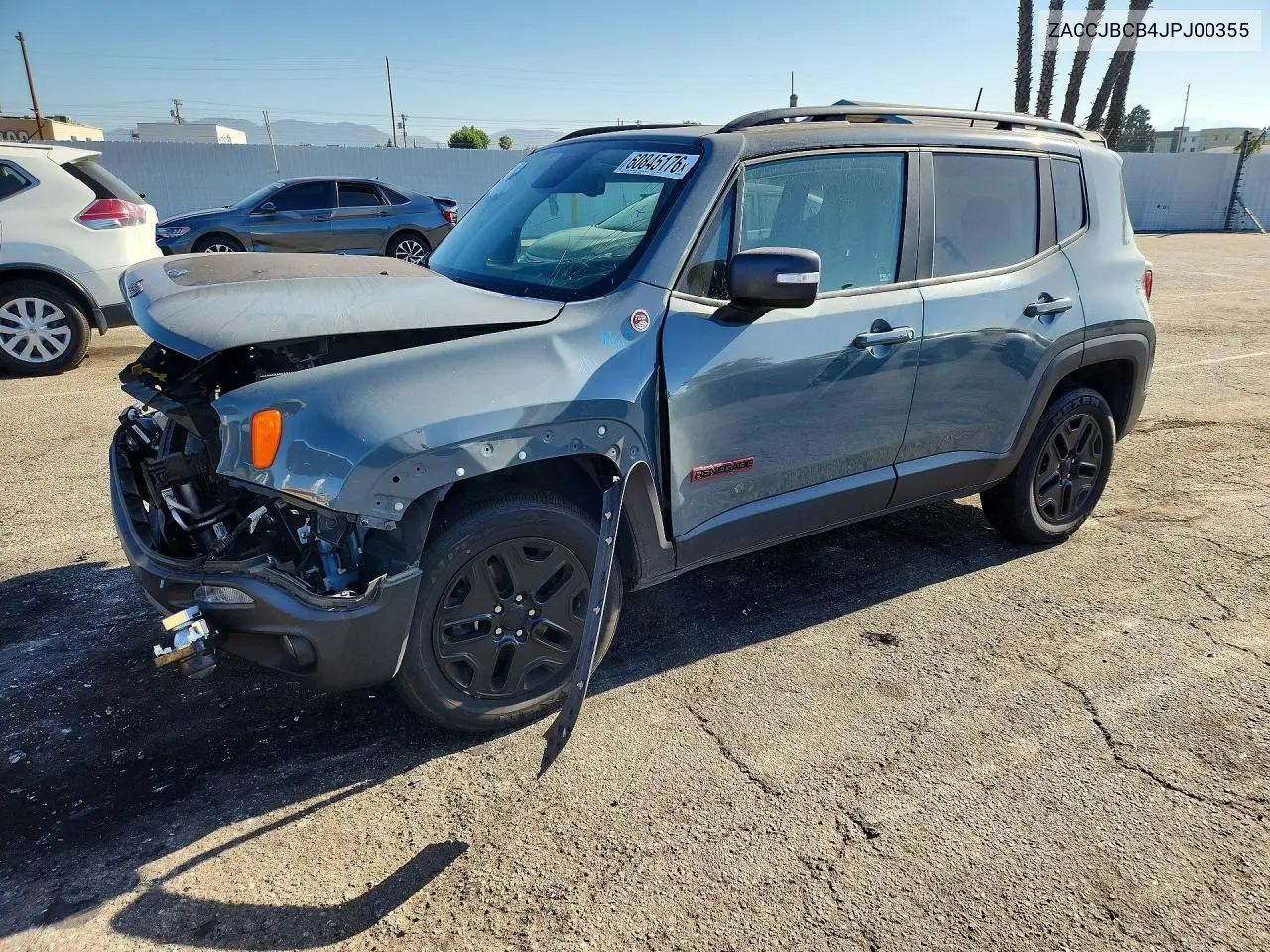 2018 Jeep Renegade Trailhawk VIN: ZACCJBCB4JPJ00355 Lot: 60845176