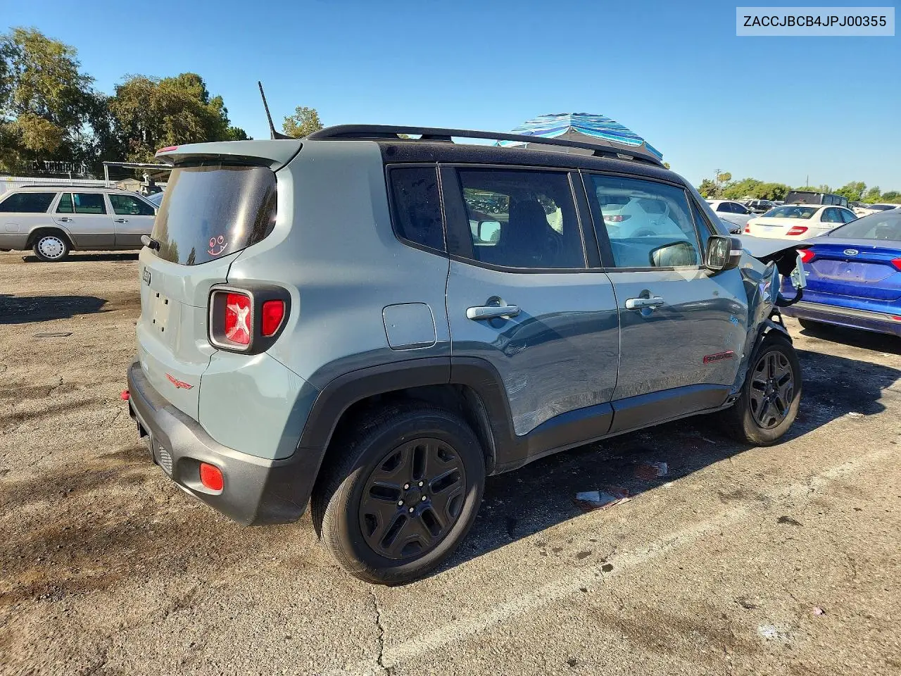 2018 Jeep Renegade Trailhawk VIN: ZACCJBCB4JPJ00355 Lot: 60845176