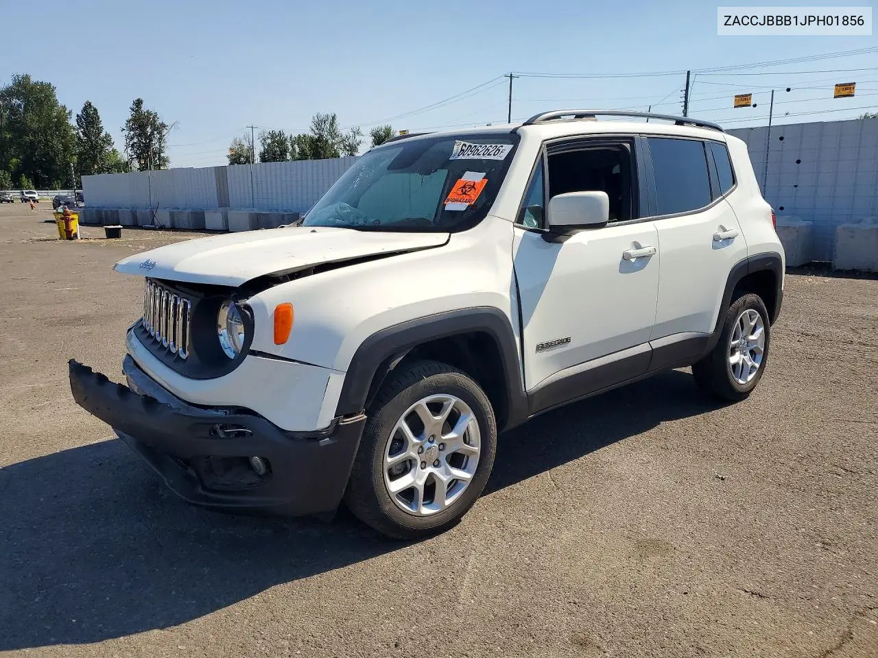 2018 Jeep Renegade Latitude VIN: ZACCJBBB1JPH01856 Lot: 60962626