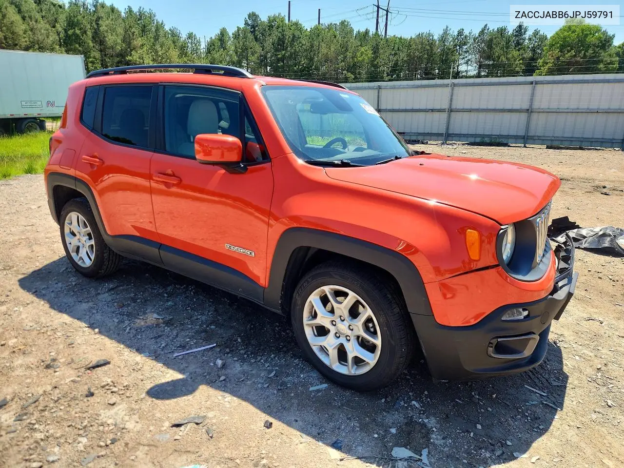 2018 Jeep Renegade Latitude VIN: ZACCJABB6JPJ59791 Lot: 61021316