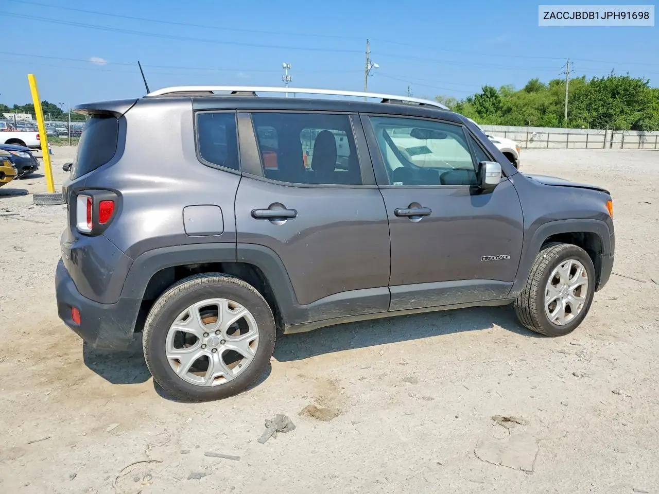 2018 Jeep Renegade Limited VIN: ZACCJBDB1JPH91698 Lot: 61111486