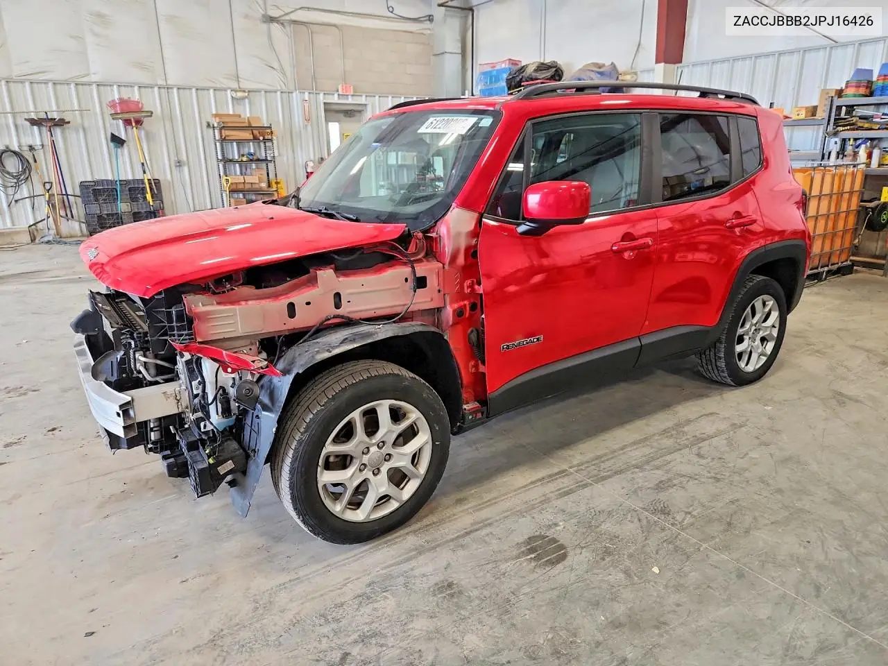 2018 Jeep Renegade Latitude VIN: ZACCJBBB2JPJ16426 Lot: 61220256