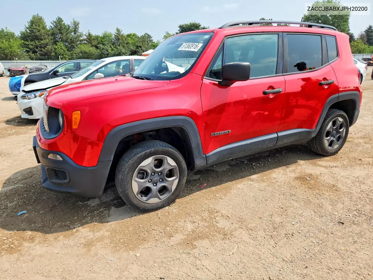 2018 Jeep Renegade Sport VIN: ZACCJBABXJPH20200 Lot: 61360916