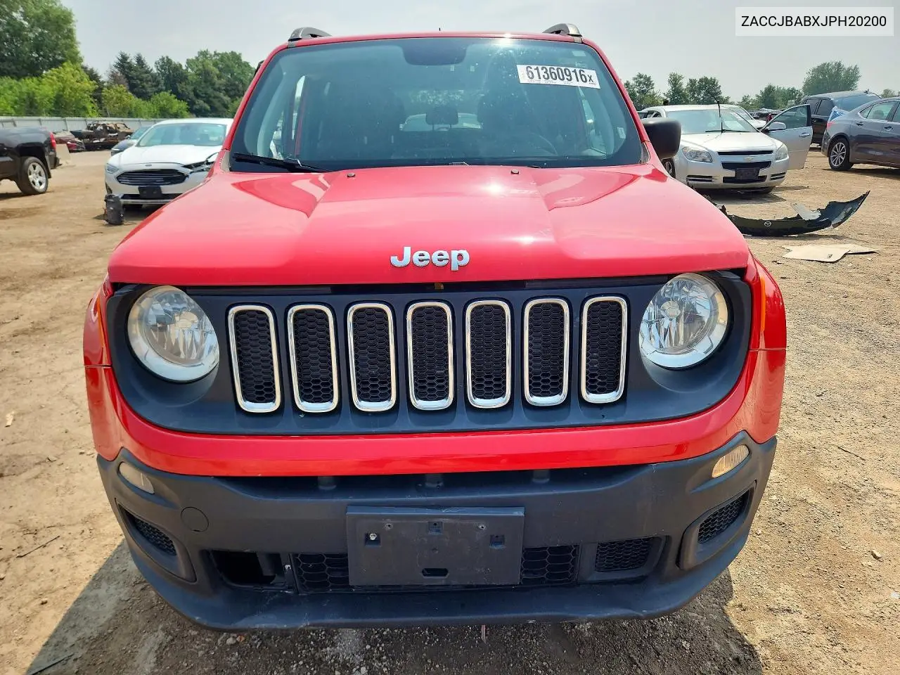 2018 Jeep Renegade Sport VIN: ZACCJBABXJPH20200 Lot: 61360916