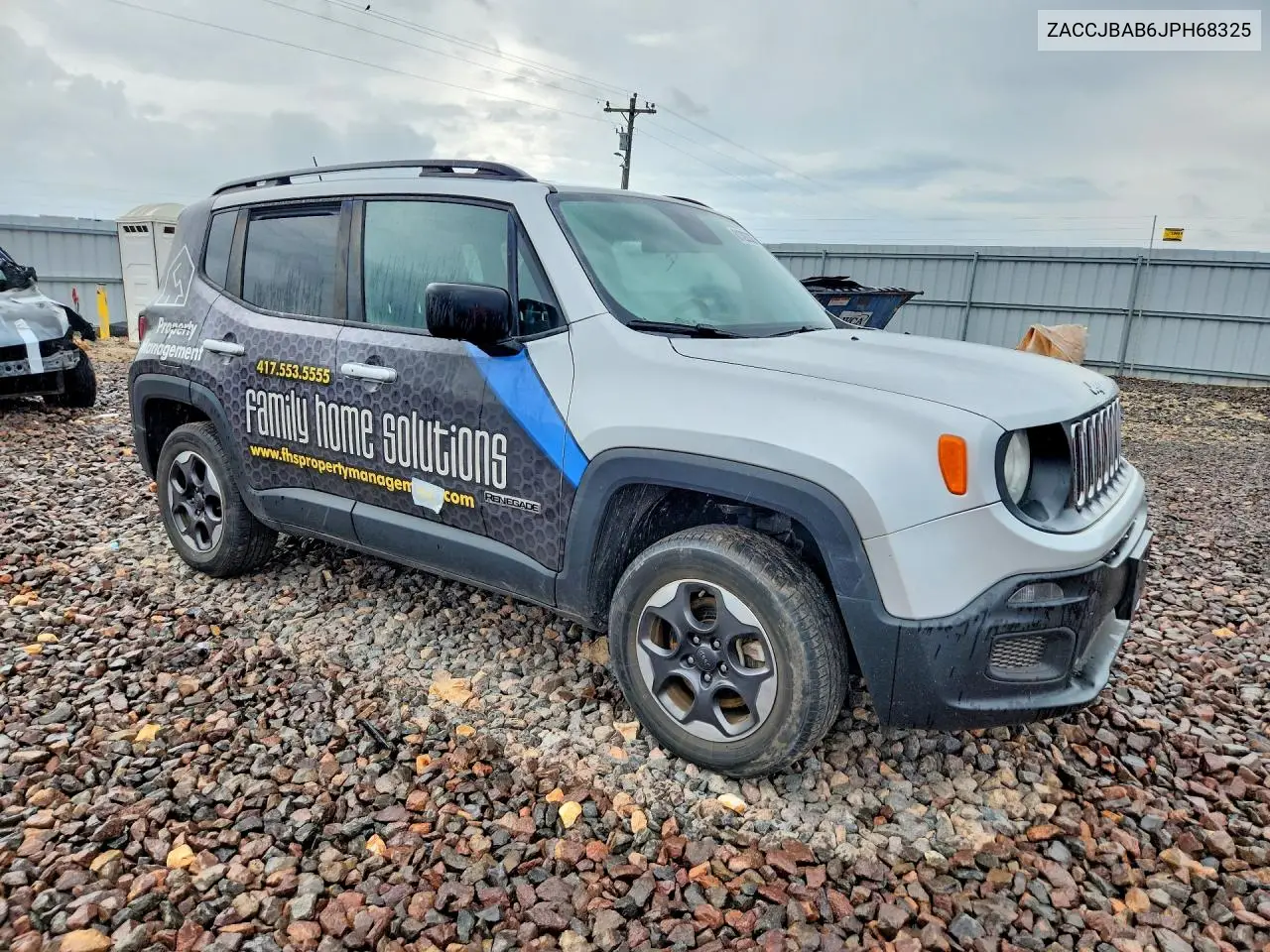 2018 Jeep Renegade Sport VIN: ZACCJBAB6JPH68325 Lot: 61392326