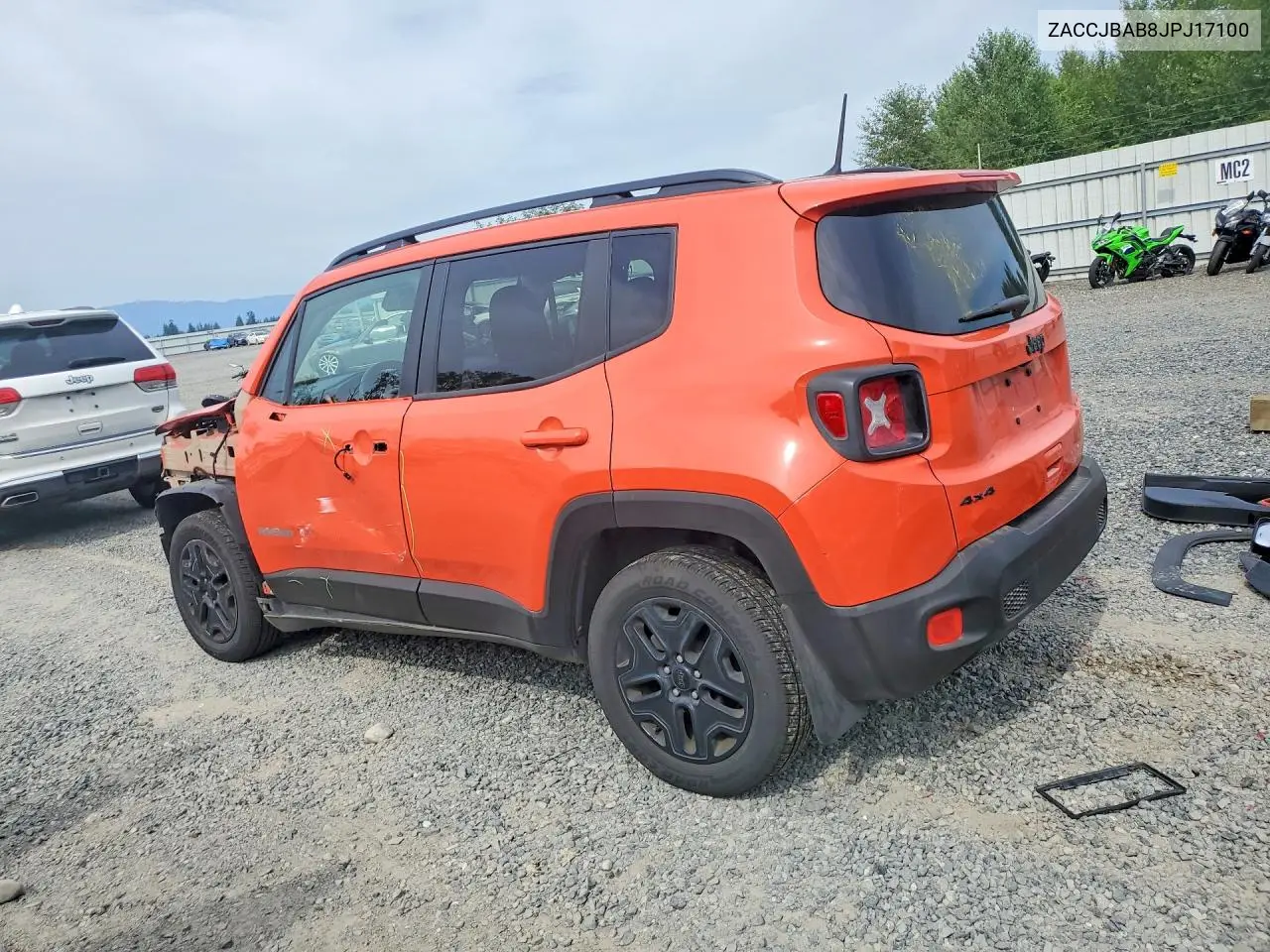 2018 Jeep Renegade Sport VIN: ZACCJBAB8JPJ17100 Lot: 61774916