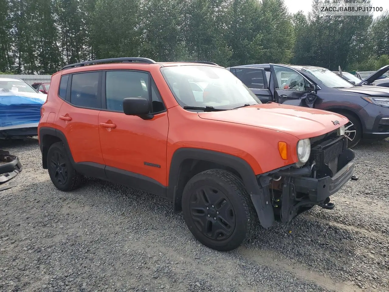 2018 Jeep Renegade Sport VIN: ZACCJBAB8JPJ17100 Lot: 61774916