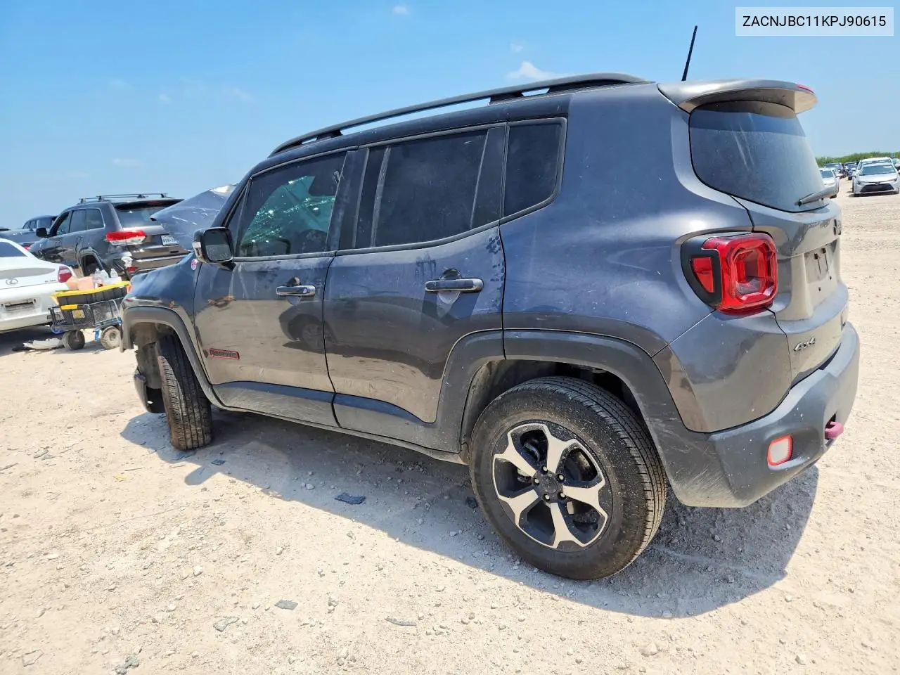 2019 Jeep Renegade Trailhawk VIN: ZACNJBC11KPJ90615 Lot: 57674336