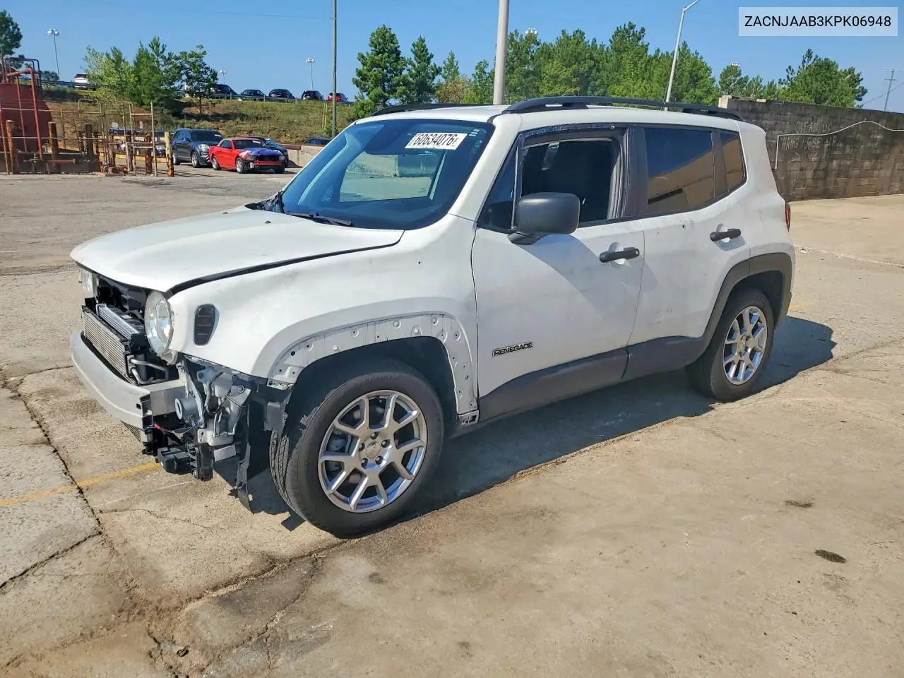 2019 Jeep Renegade Sport VIN: ZACNJAAB3KPK06948 Lot: 60634076
