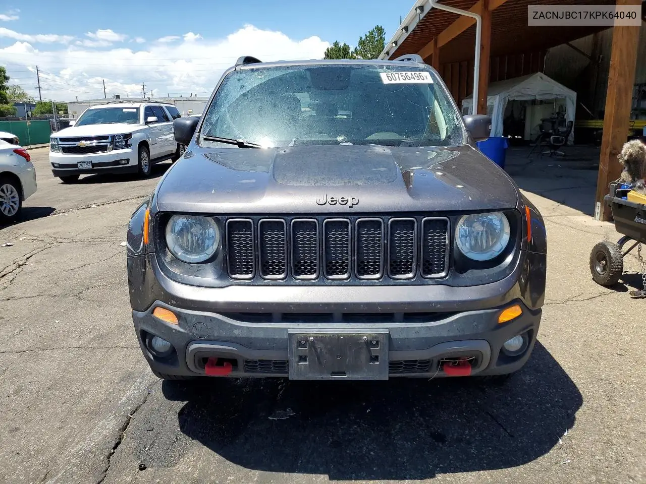 2019 Jeep Renegade Trailhawk VIN: ZACNJBC17KPK64040 Lot: 60756496