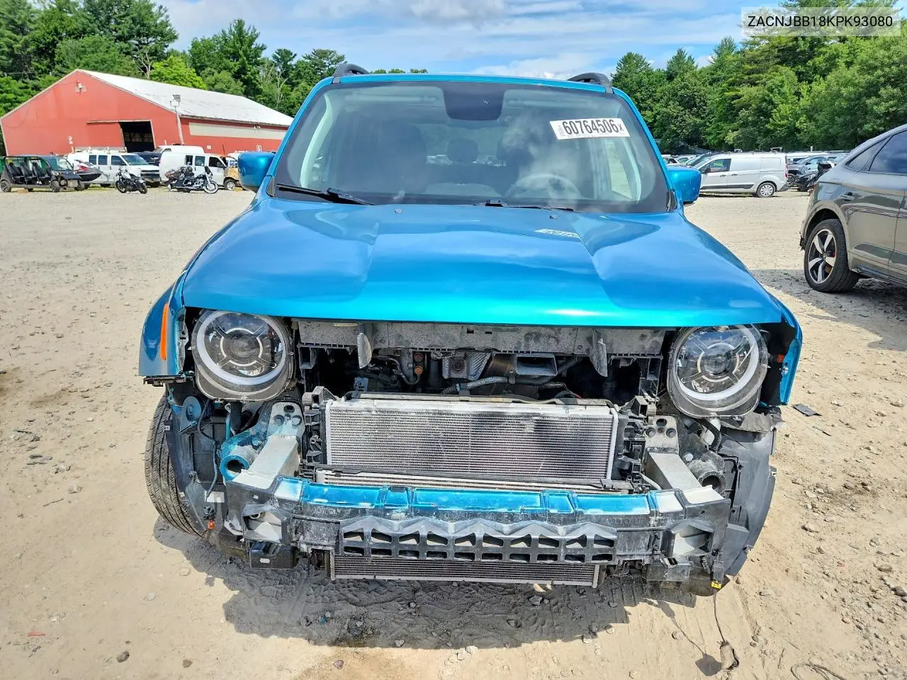 2019 Jeep Renegade Latitude VIN: ZACNJBB18KPK93080 Lot: 60764506