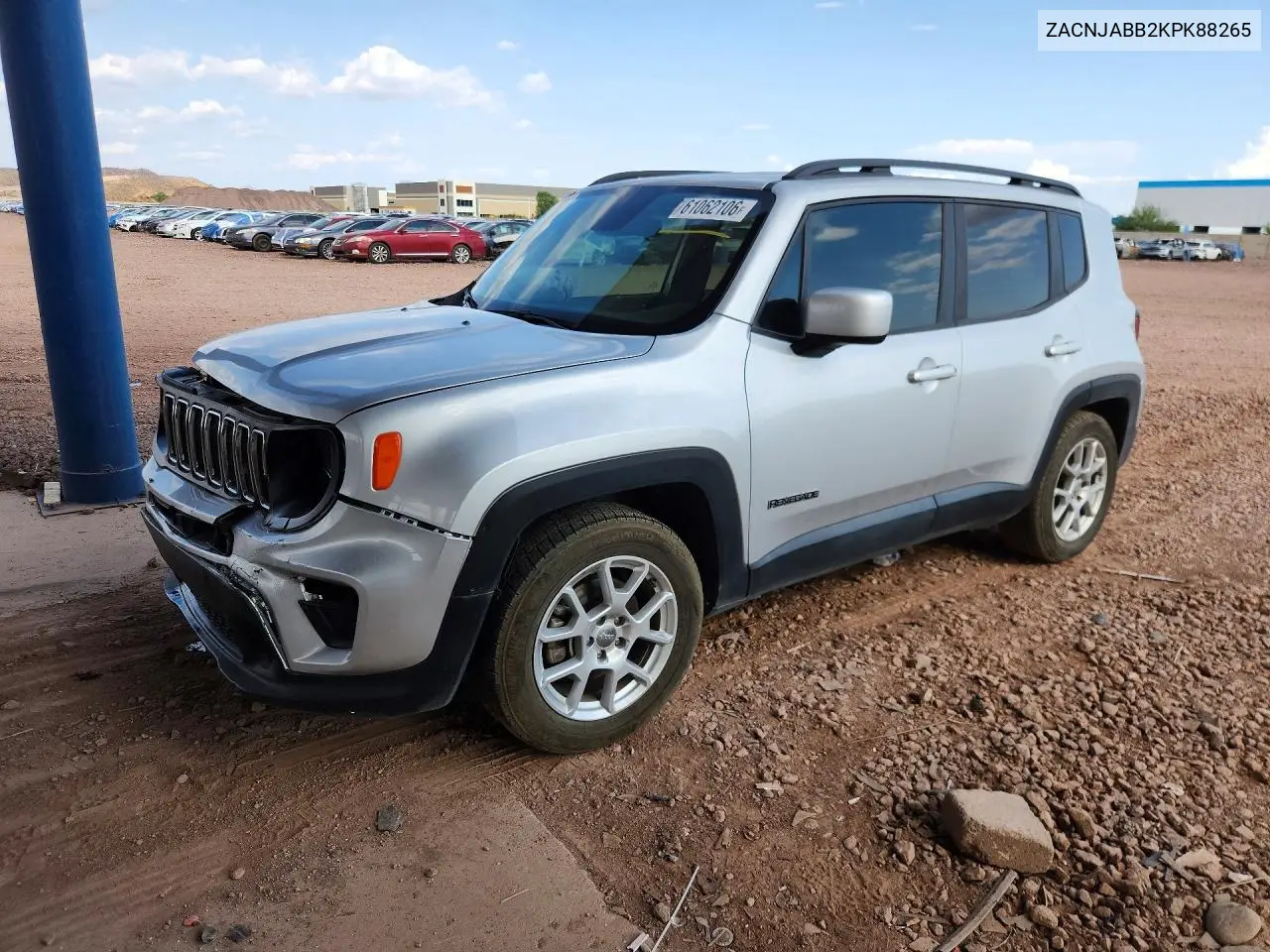 2019 Jeep Renegade Latitude VIN: ZACNJABB2KPK88265 Lot: 61062106