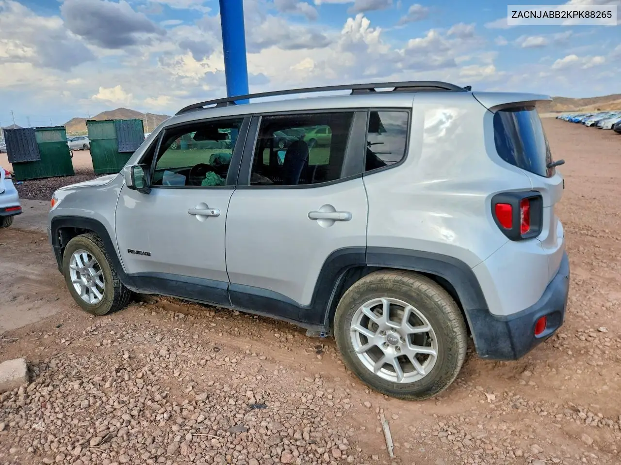 2019 Jeep Renegade Latitude VIN: ZACNJABB2KPK88265 Lot: 61062106