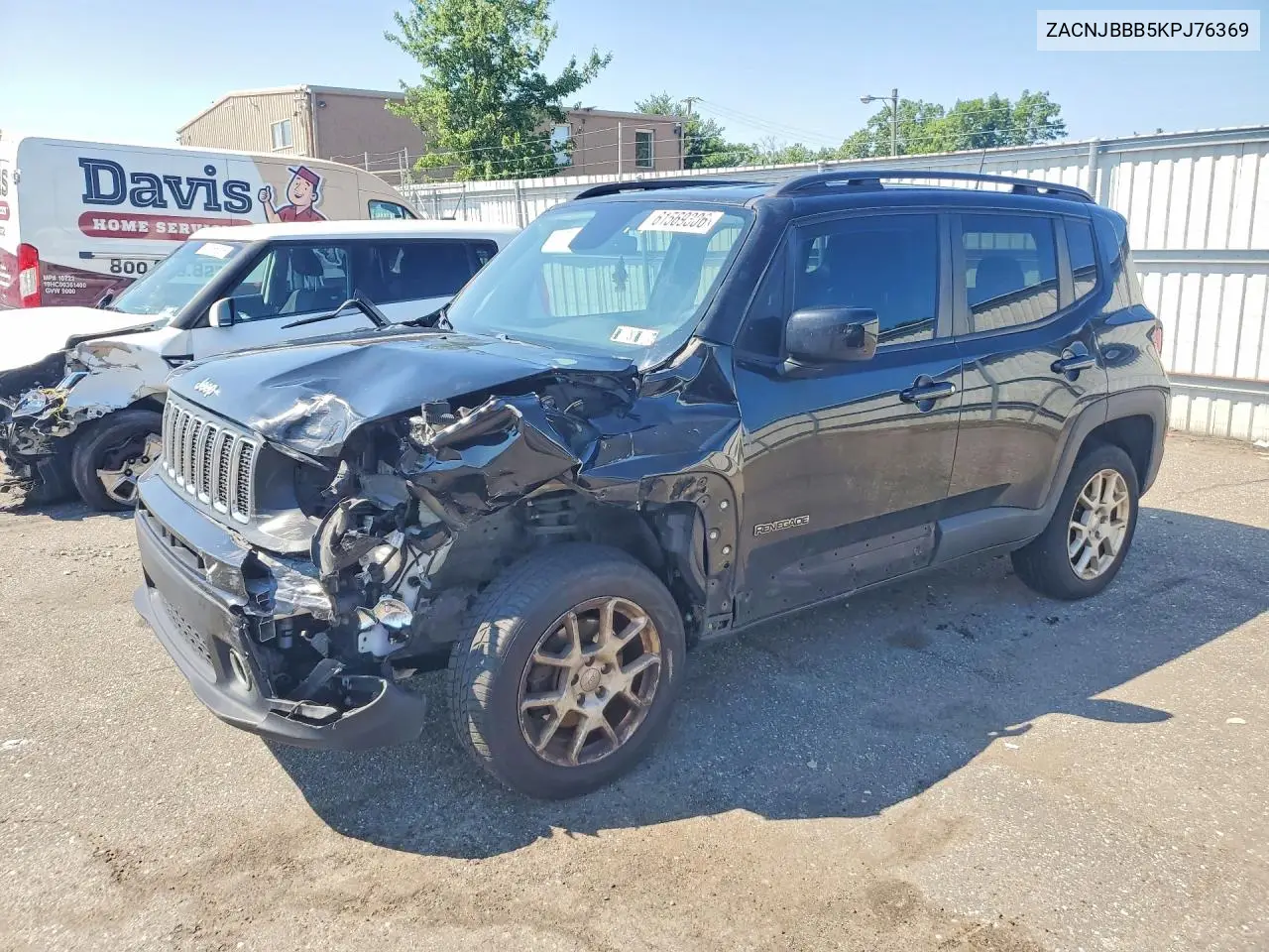 2019 Jeep Renegade Latitude VIN: ZACNJBBB5KPJ76369 Lot: 61569306