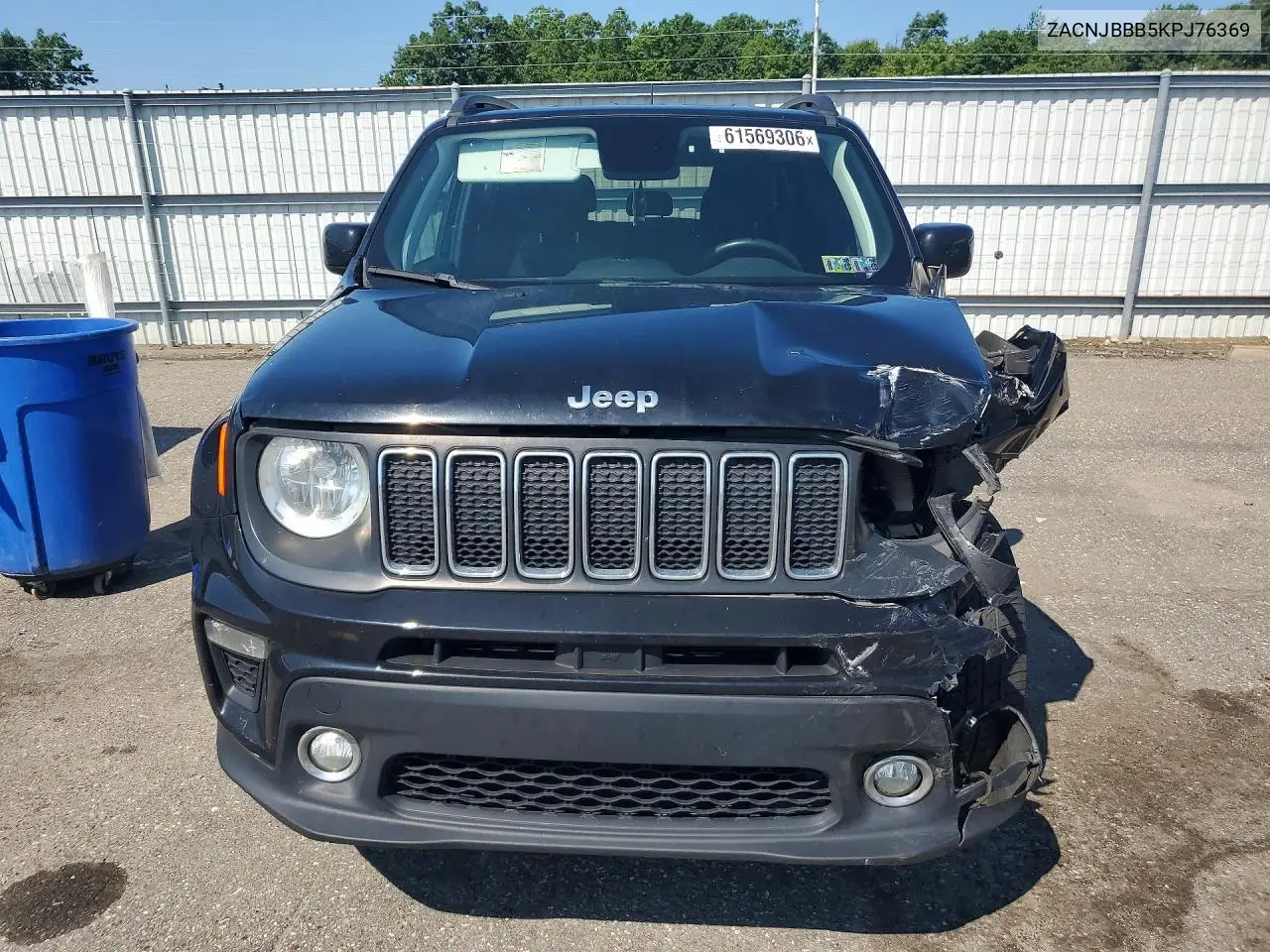 2019 Jeep Renegade Latitude VIN: ZACNJBBB5KPJ76369 Lot: 61569306
